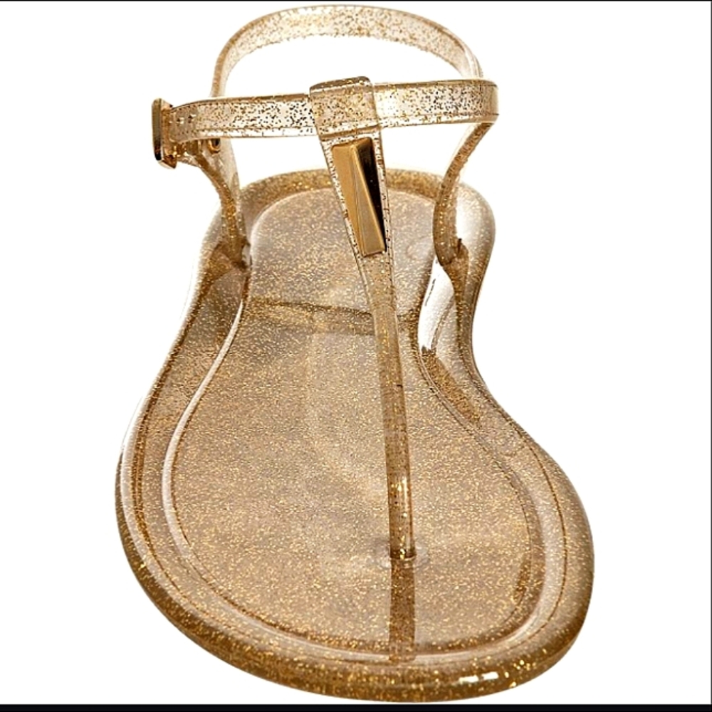 JIMMY CHOO MAUI  GLITTER JELLIE SANDALS NWOT US 9 EU 40